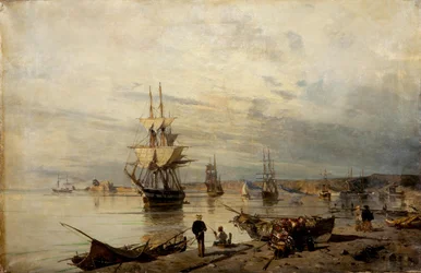 Sonnenuntergang am Meeresufer